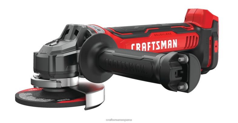 CRAFTSMAN Amoladora angular inalámbrica sin escobillas con interruptor de paleta máx v20 de 45 pulgadas y 20 voltios (solo herramienta) Herramientas eléctricas 4DTRH37