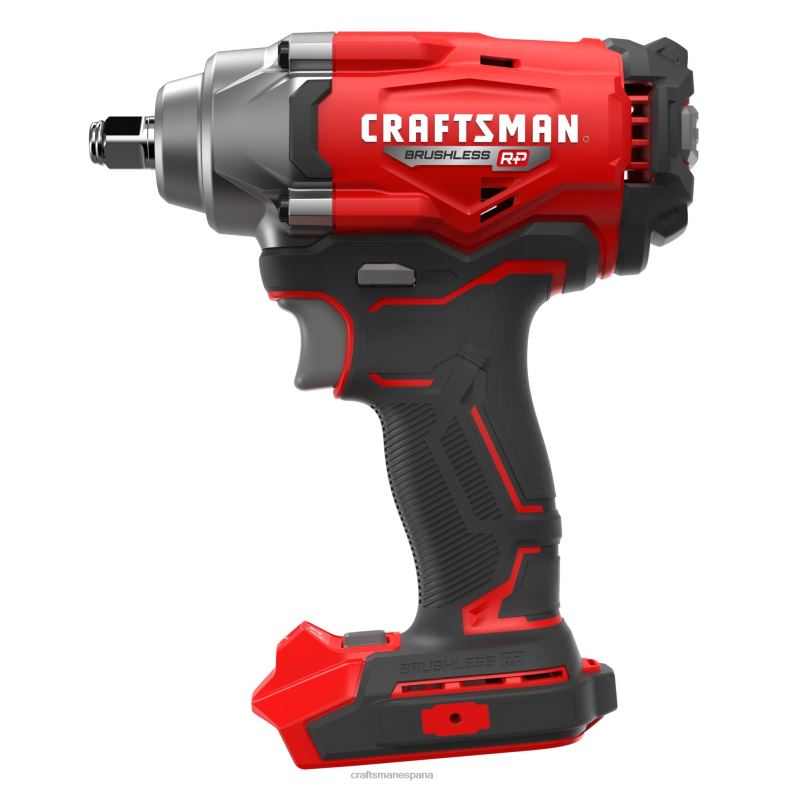 CRAFTSMAN Llave de impacto inalámbrica con accionamiento de 1/2 pulgada sin escobillas de velocidad variable máxima de 20 voltios (herramienta básica) Herramientas eléctricas 4DTRH7