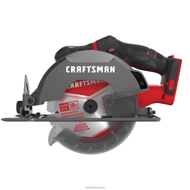 CRAFTSMAN Sierra circular compacta inalámbrica v20 de 20 voltios máx de 6-1/2 pulgadas (herramienta básica) Herramientas eléctricas 4DTRH28