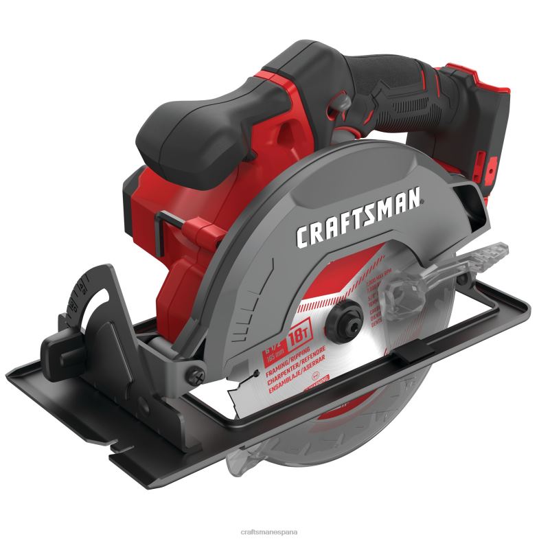 CRAFTSMAN Sierra circular compacta inalámbrica v20 de 20 voltios máx de 6-1/2 pulgadas (herramienta básica) Herramientas eléctricas 4DTRH28