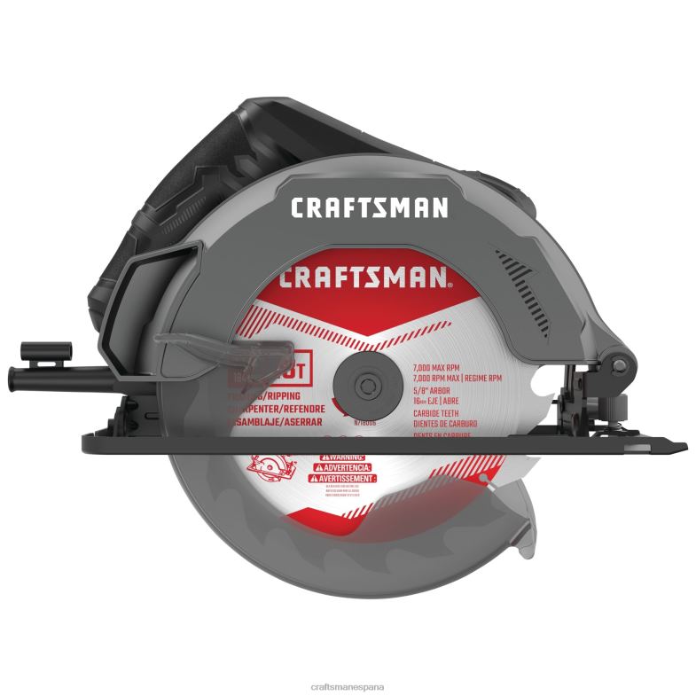 CRAFTSMAN Sierra circular con cable de 13 amperios y 7-1/4 pulgadas Herramientas eléctricas 4DTRH145