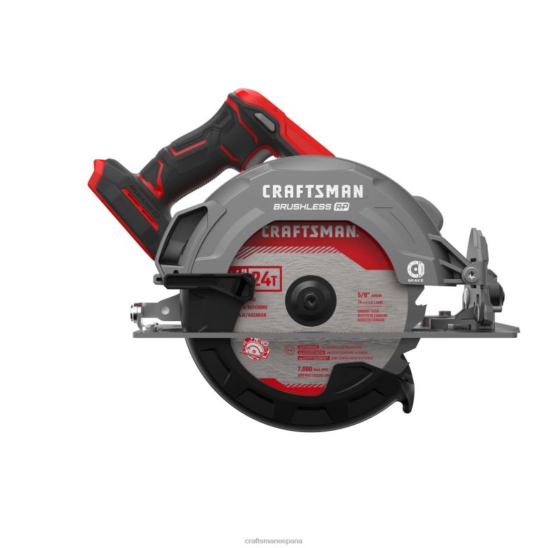 CRAFTSMAN Sierra circular inalámbrica sin escobillas v20 rp de 20 voltios máx 7-1/4 pulgadas (herramienta básica) Herramientas eléctricas 4DTRH3