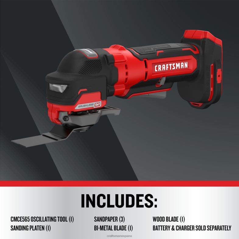 CRAFTSMAN herramienta oscilante inalámbrica sin escobillas de velocidad variable máxima de 20 voltios Herramientas eléctricas 4DTRH85