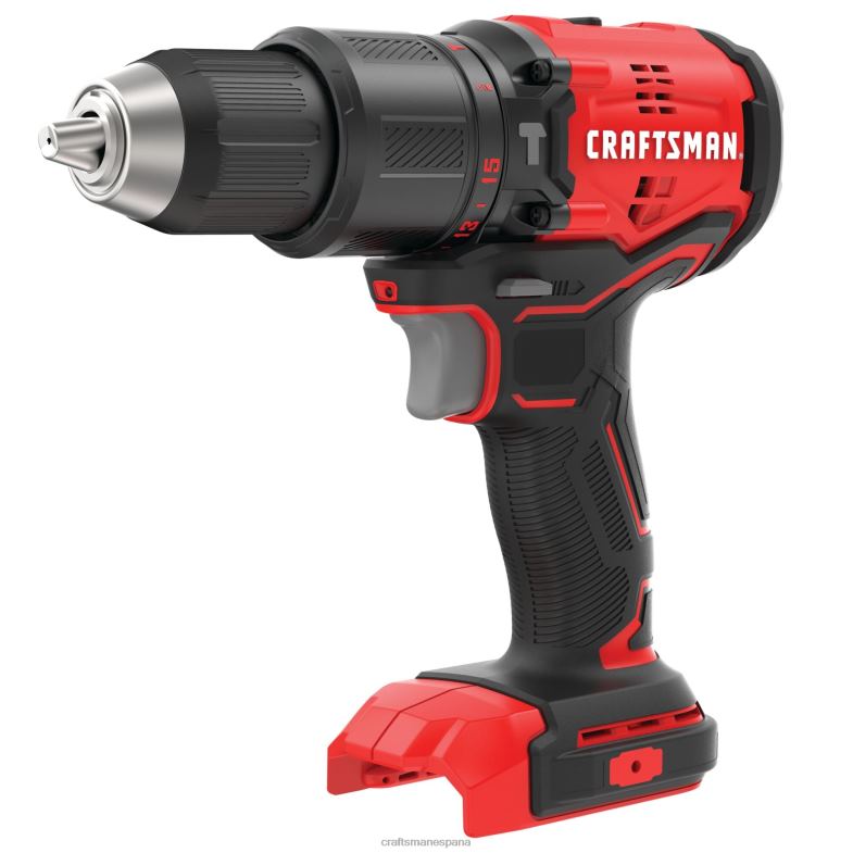 CRAFTSMAN v20 Taladro percutor inalámbrico sin escobillas velocidad variable 1/2 pulg 20 voltios amperaje máximo (herramienta básica) Herramientas eléctricas 4DTRH104