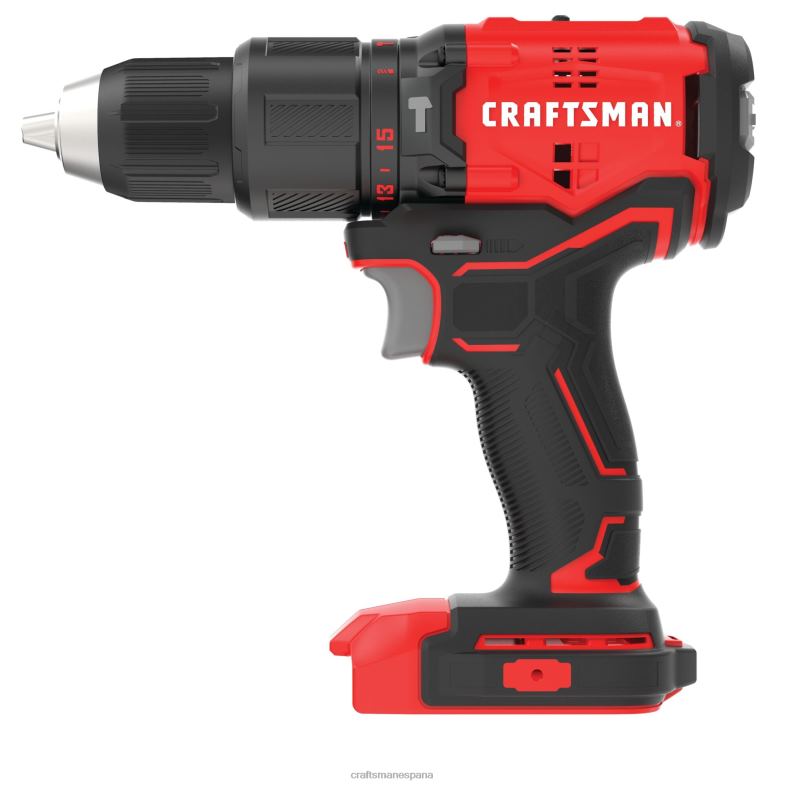 CRAFTSMAN v20 Taladro percutor inalámbrico sin escobillas velocidad variable 1/2 pulg 20 voltios amperaje máximo (herramienta básica) Herramientas eléctricas 4DTRH104