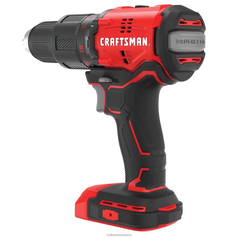 CRAFTSMAN v20 Taladro percutor inalámbrico sin escobillas velocidad variable 1/2 pulg 20 voltios amperaje máximo (herramienta básica) Herramientas eléctricas 4DTRH104