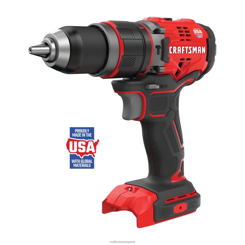 CRAFTSMAN v20 Taladro percutor inalámbrico sin escobillas velocidad variable 1/2 pulg 20 voltios amperaje máximo (herramienta básica) Herramientas eléctricas 4DTRH105