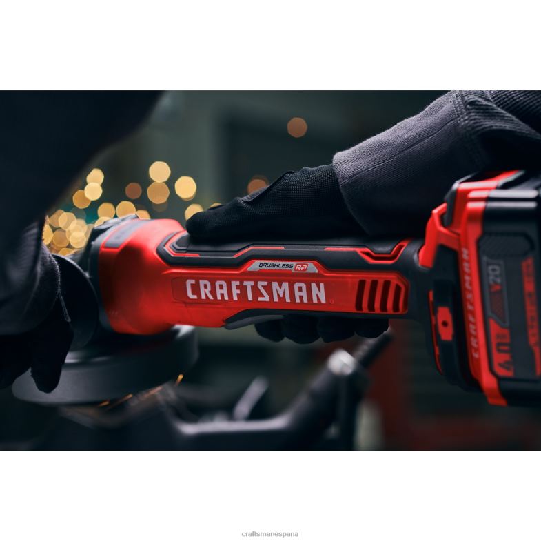 CRAFTSMAN v20 rp Amoladora angular inalámbrica sin escobillas con interruptor de paleta máx de 45 pulgadas y 20 voltios (solo herramienta) Herramientas eléctricas 4DTRH26