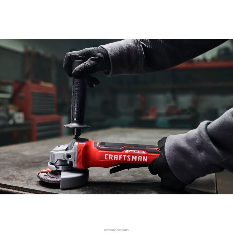 CRAFTSMAN v20 rp Amoladora angular inalámbrica sin escobillas con interruptor de paleta máx de 45 pulgadas y 20 voltios (solo herramienta) Herramientas eléctricas 4DTRH26