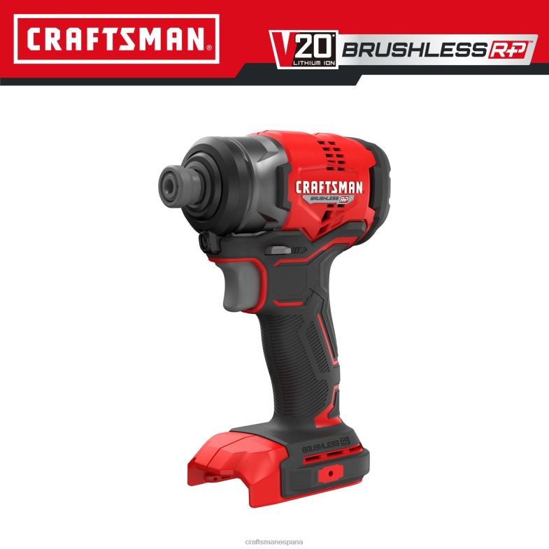 CRAFTSMAN v20 rp Atornillador de impacto inalámbrico sin escobillas de 20 voltios máx de 1/4 de pulgada Herramientas eléctricas 4DTRH114