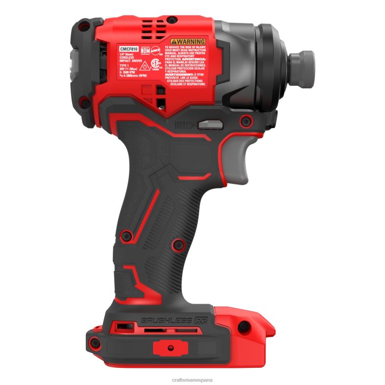 CRAFTSMAN v20 rp Atornillador de impacto inalámbrico sin escobillas de 20 voltios máx de 1/4 de pulgada Herramientas eléctricas 4DTRH114