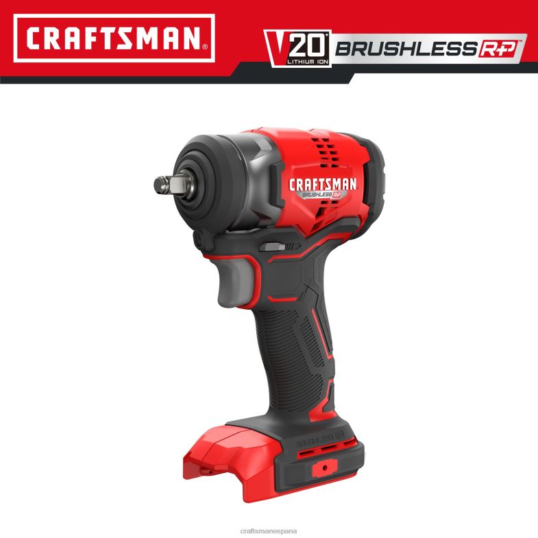 CRAFTSMAN v20 rp Llave de impacto inalámbrica con accionamiento de 3/8 pulgadas velocidad variable máxima sin escobillas 20 voltios (herramienta básica) Herramientas eléctricas 4DTRH27