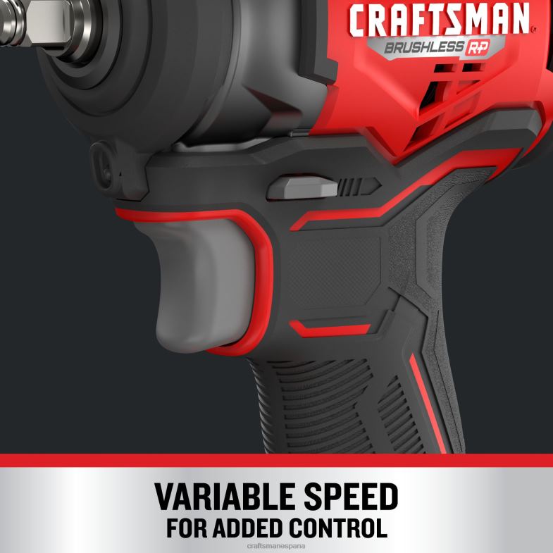 CRAFTSMAN v20 rp Llave de impacto inalámbrica con accionamiento de 3/8 pulgadas velocidad variable máxima sin escobillas 20 voltios (herramienta básica) Herramientas eléctricas 4DTRH27