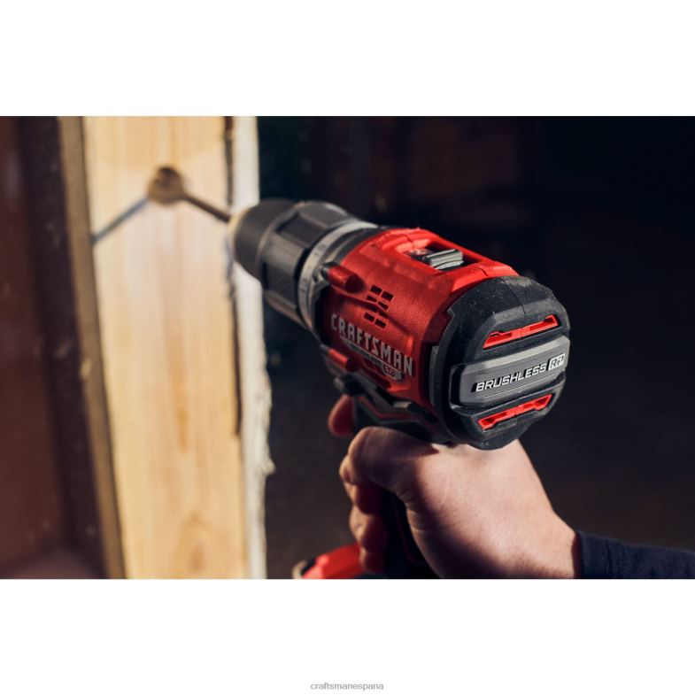 CRAFTSMAN v20 rp Taladro percutor inalámbrico sin escobillas velocidad variable 1/2 pulg 20 voltios amperaje máximo (herramienta básica) Herramientas eléctricas 4DTRH107